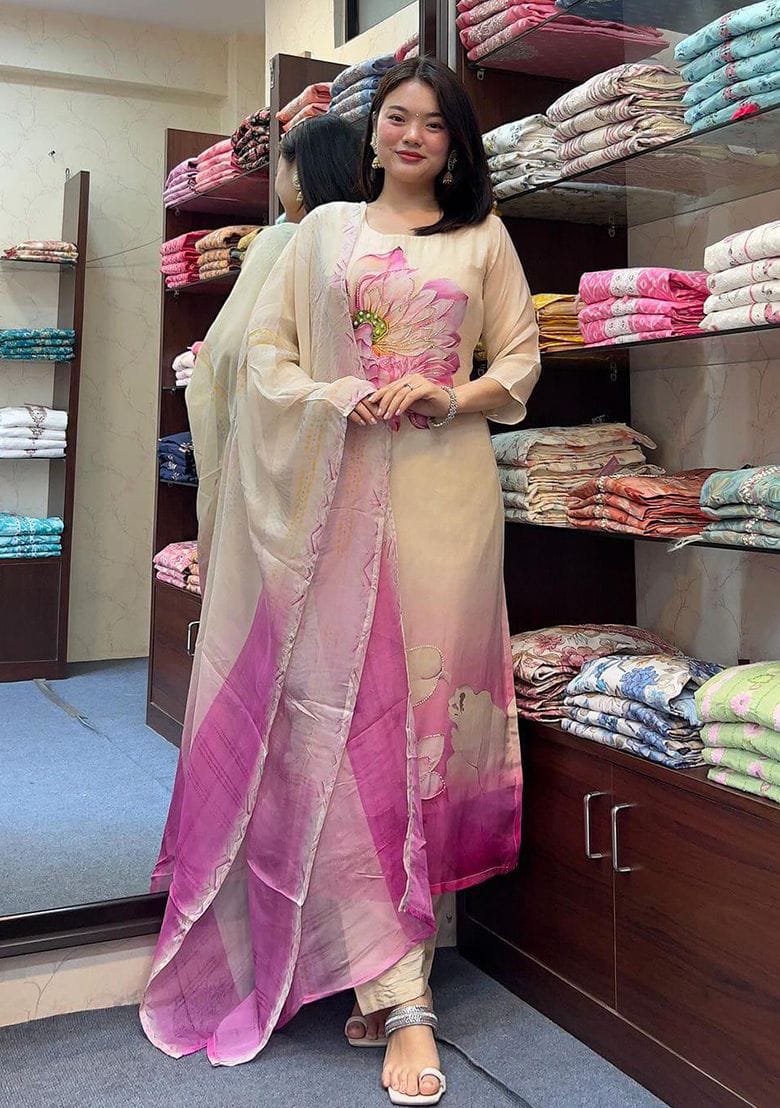 organza kurti