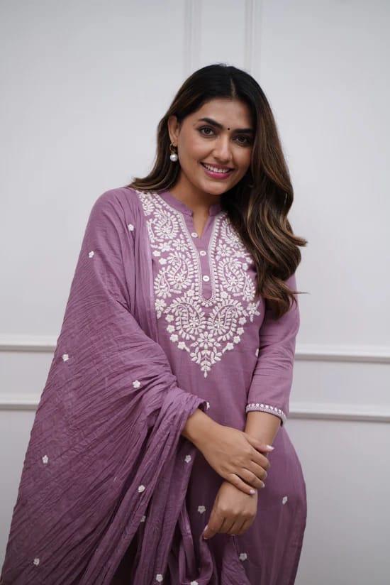 lavender kurti