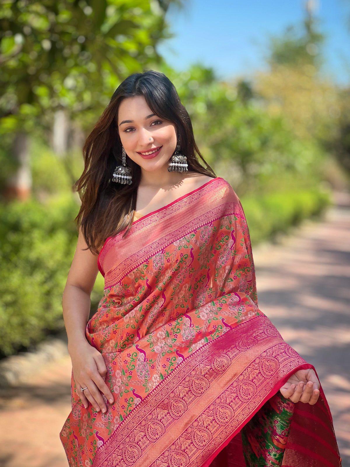 soft banarasi silk saree