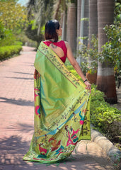 New Arrival: Traditional Green Kanjivaram Silk Saree