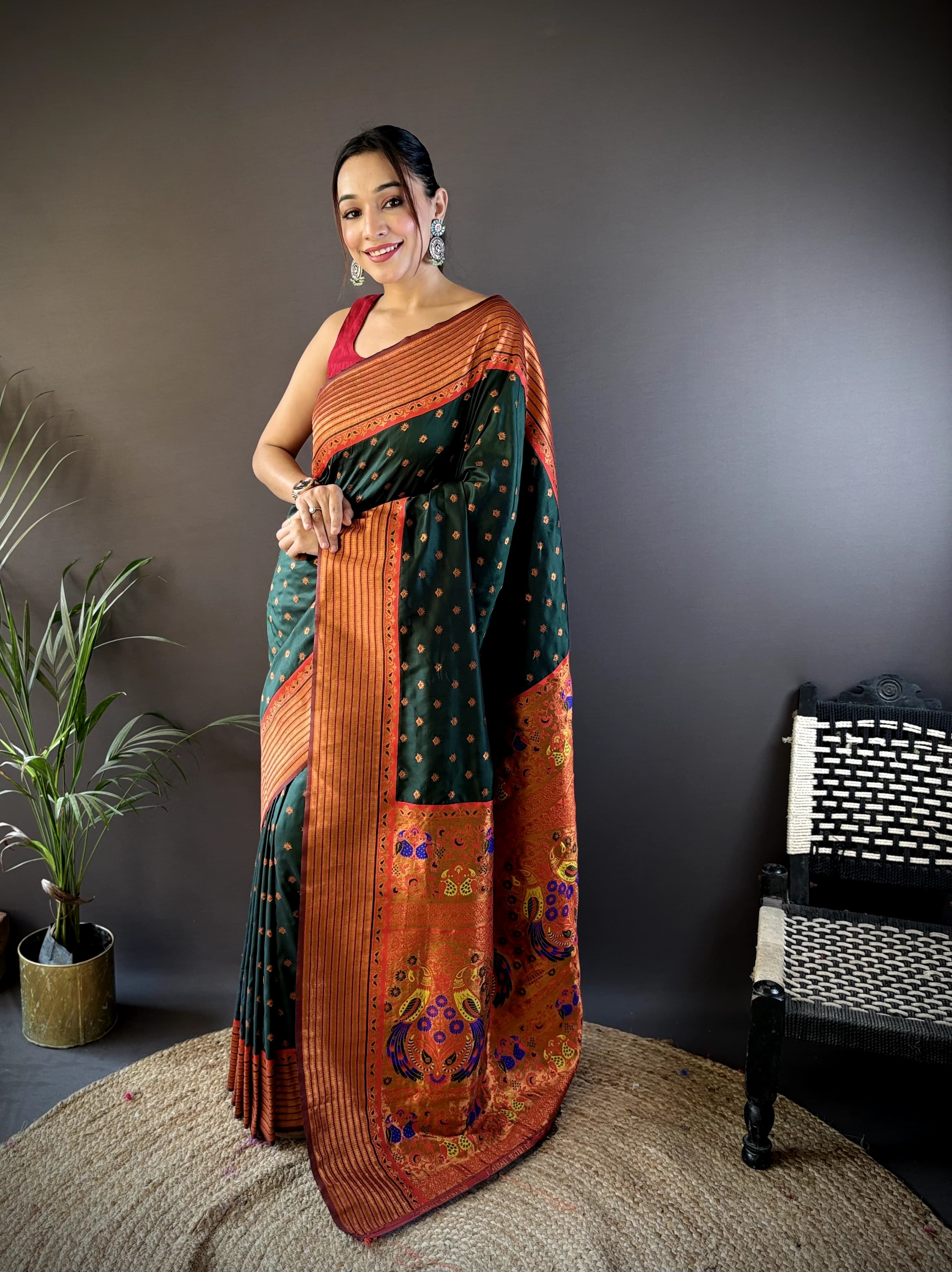 party wear silk saree