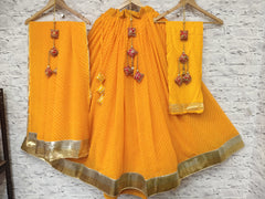 Vibrant Yellow Lehenga Choli – Perfect for Weddings & Cultural Festivities