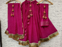 georgette lehenga