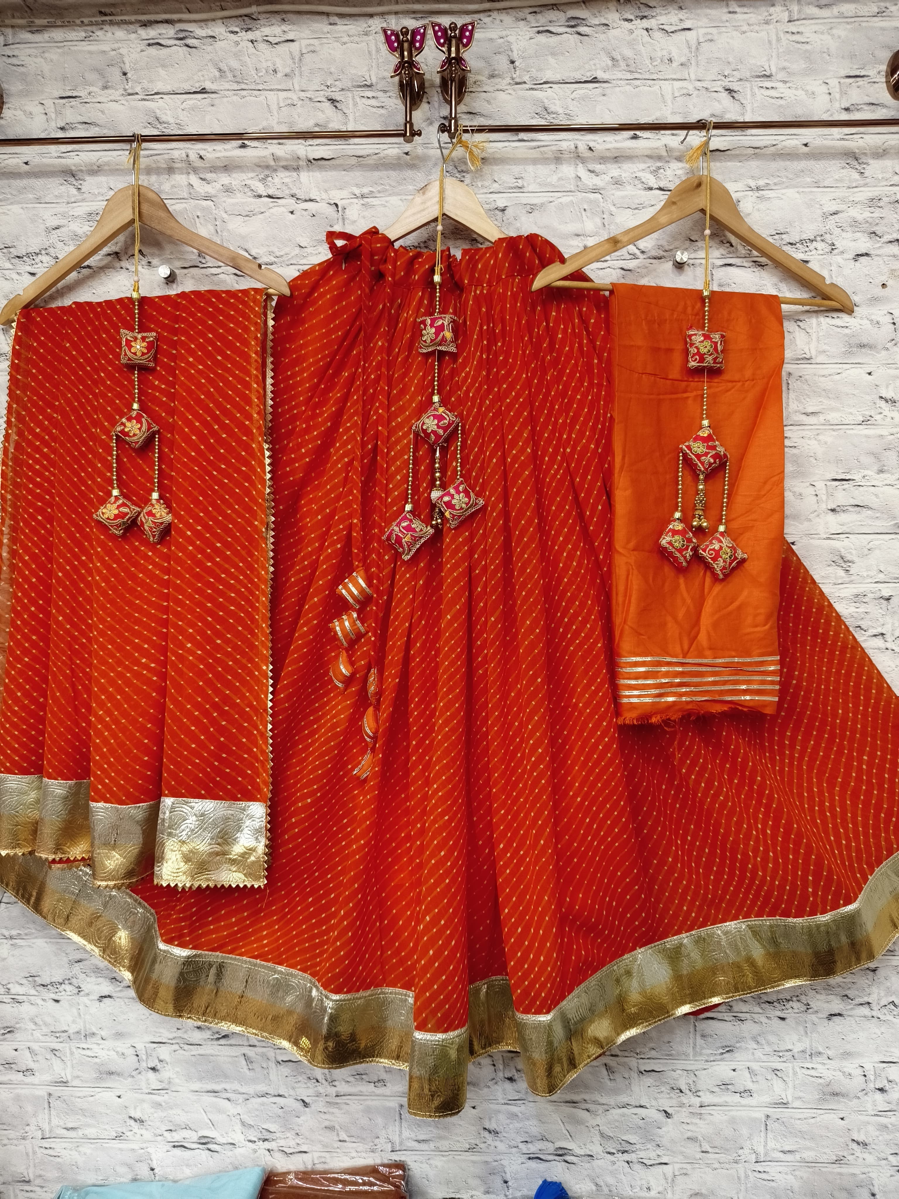 orange lehenga​