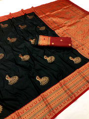 Graceful Black Banarasi Sarees – A Blend of Tradition & Sophistication