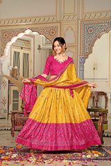 yellow lehenga choli