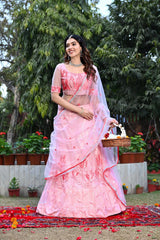 baby pink lehenga