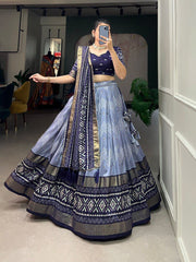 Sky Blue Lehenga – Classic Style with Modern Flair