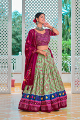 light green lehenga​

