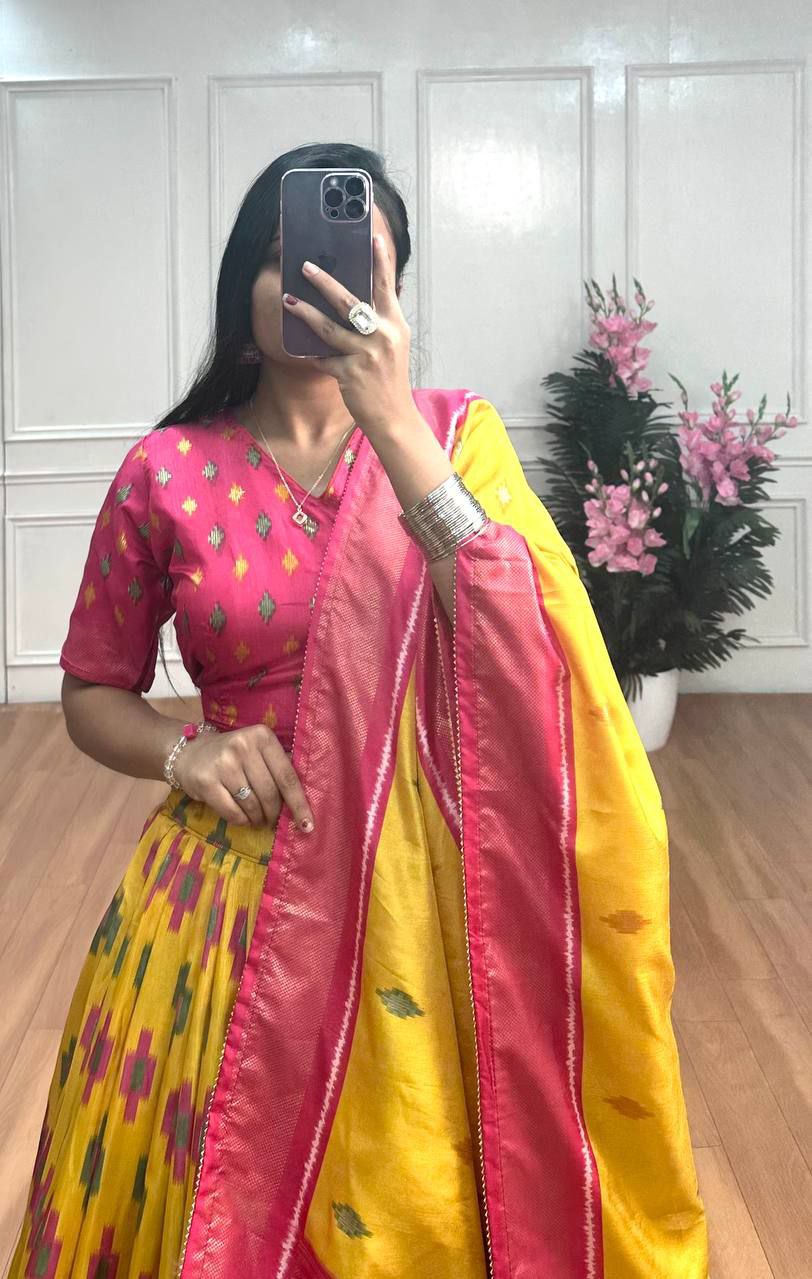 yellow lehenga