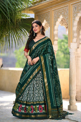 dark green lehenga choli