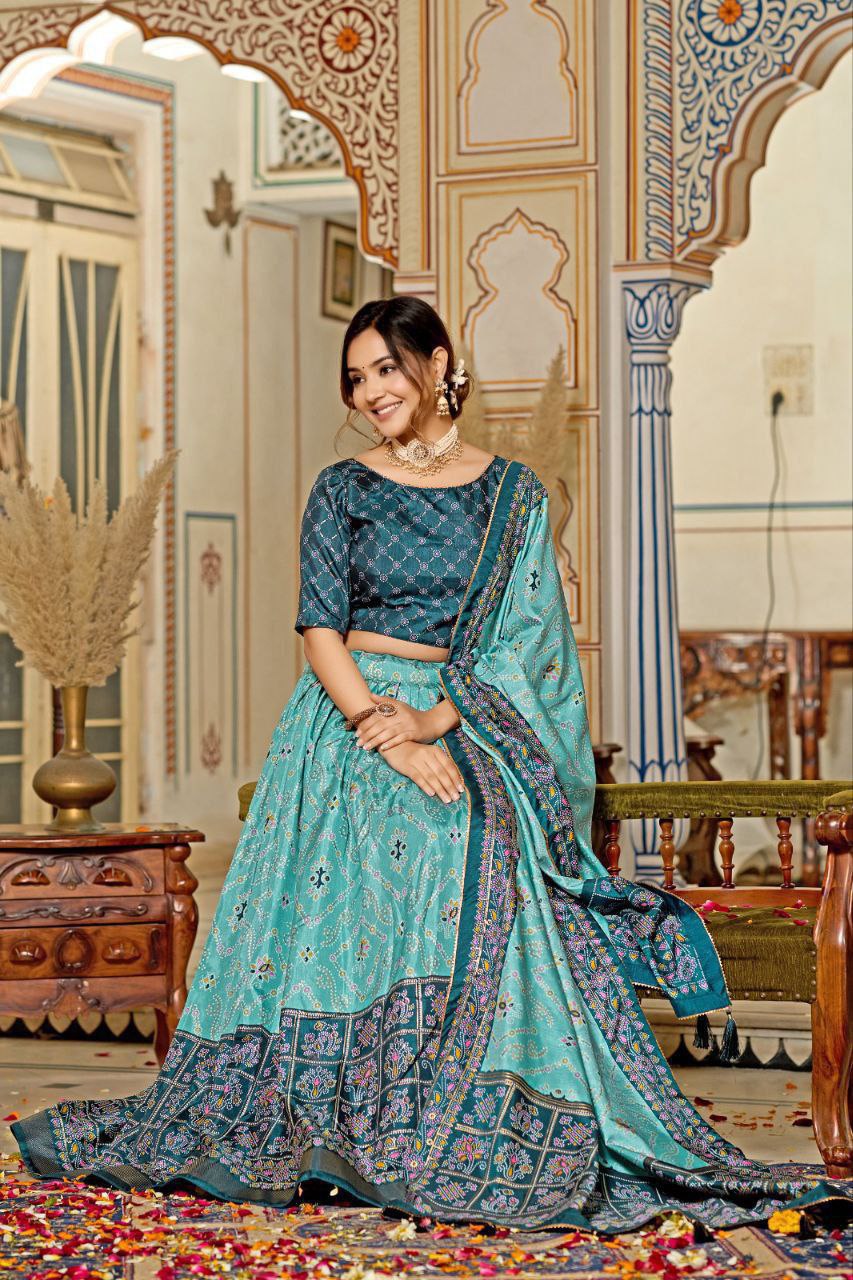 Sky Blue Lehenga