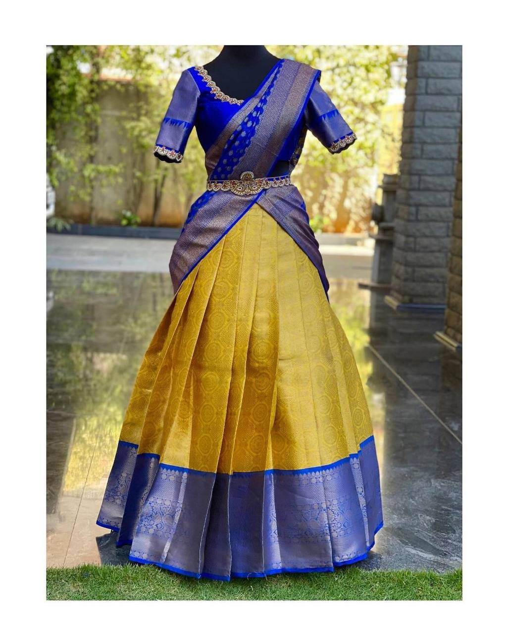 dark blue lehenga choli​