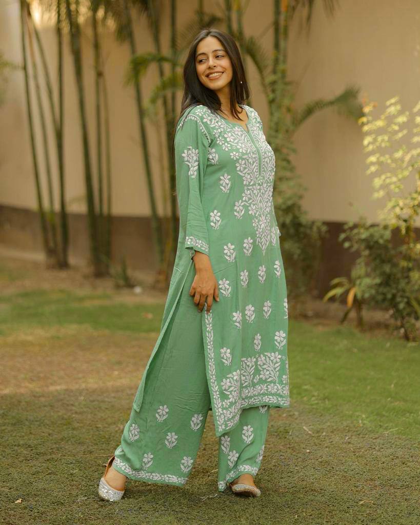 light green kurti