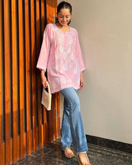 pink short kurti​