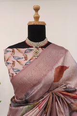 Elegant Grace: Soft Pink Silk Saree – Perfect for Everyday Glam