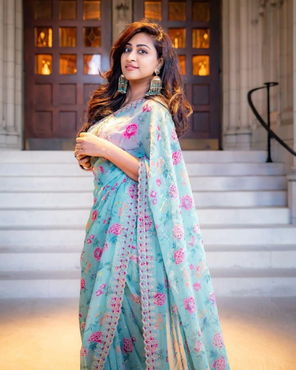 printed saree