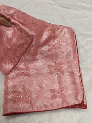 Traditional pink designer Saree for Grand Celebrations & Party Wear - A Must Have