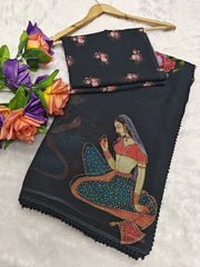 Floral Print Georgette Saree for Women – Shop the Latest Trends