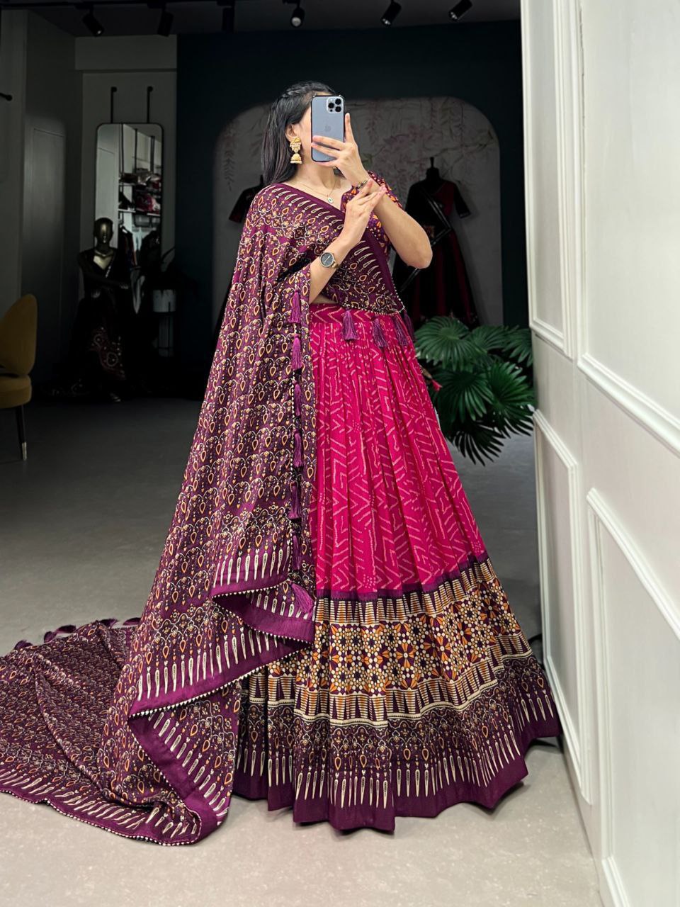 banarasi silk lehenga