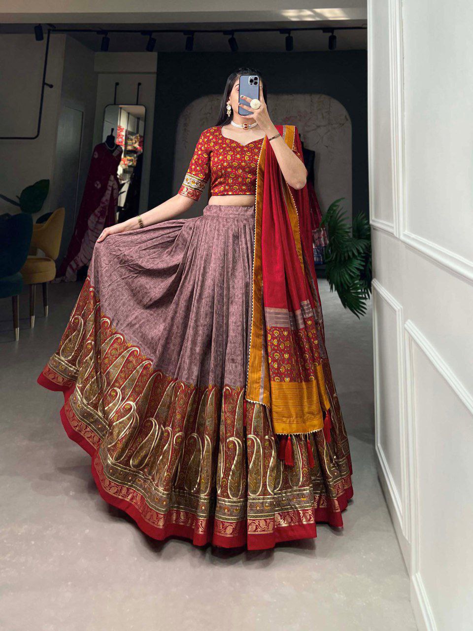 banarasi silk lehenga