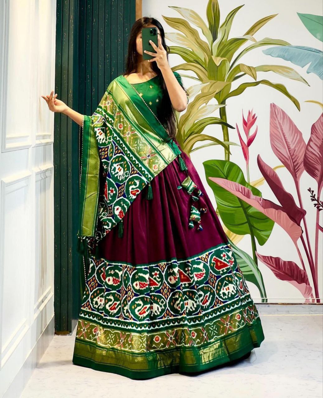  banarasi silk lehenga