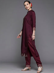 Rayon Kurti Pair for Women with Sequence Embroidery