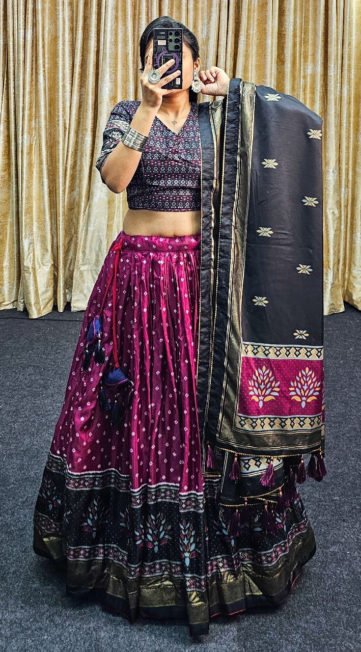 Purple lehenga choli