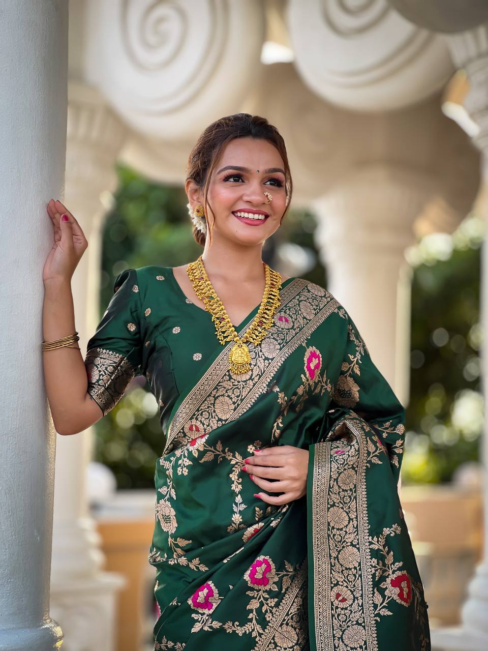 Green Silk Saree