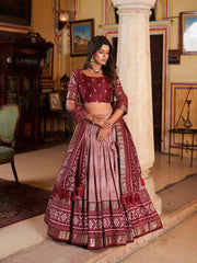 maroon lehenga​

