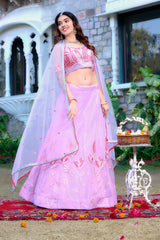 lavender lehenga