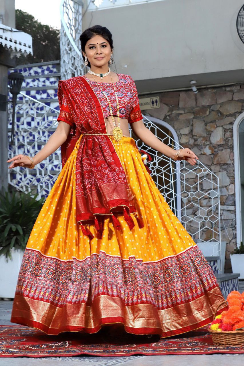 yellow lehenga Choli