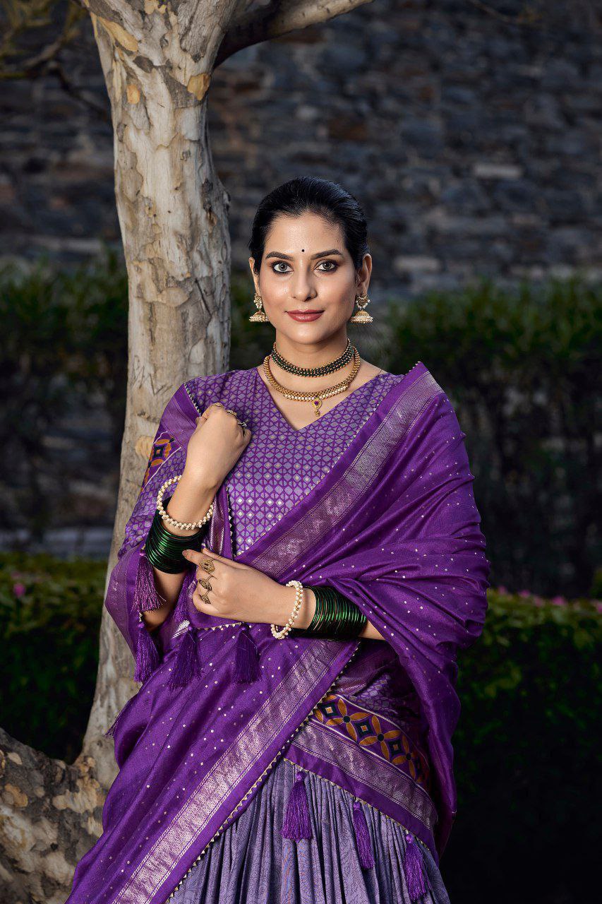 purple lehenga choli