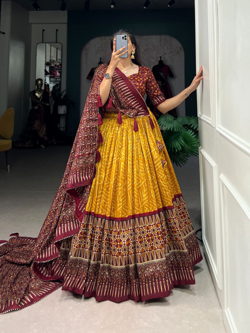 yellow lehenga