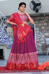 maroon lehenga choli