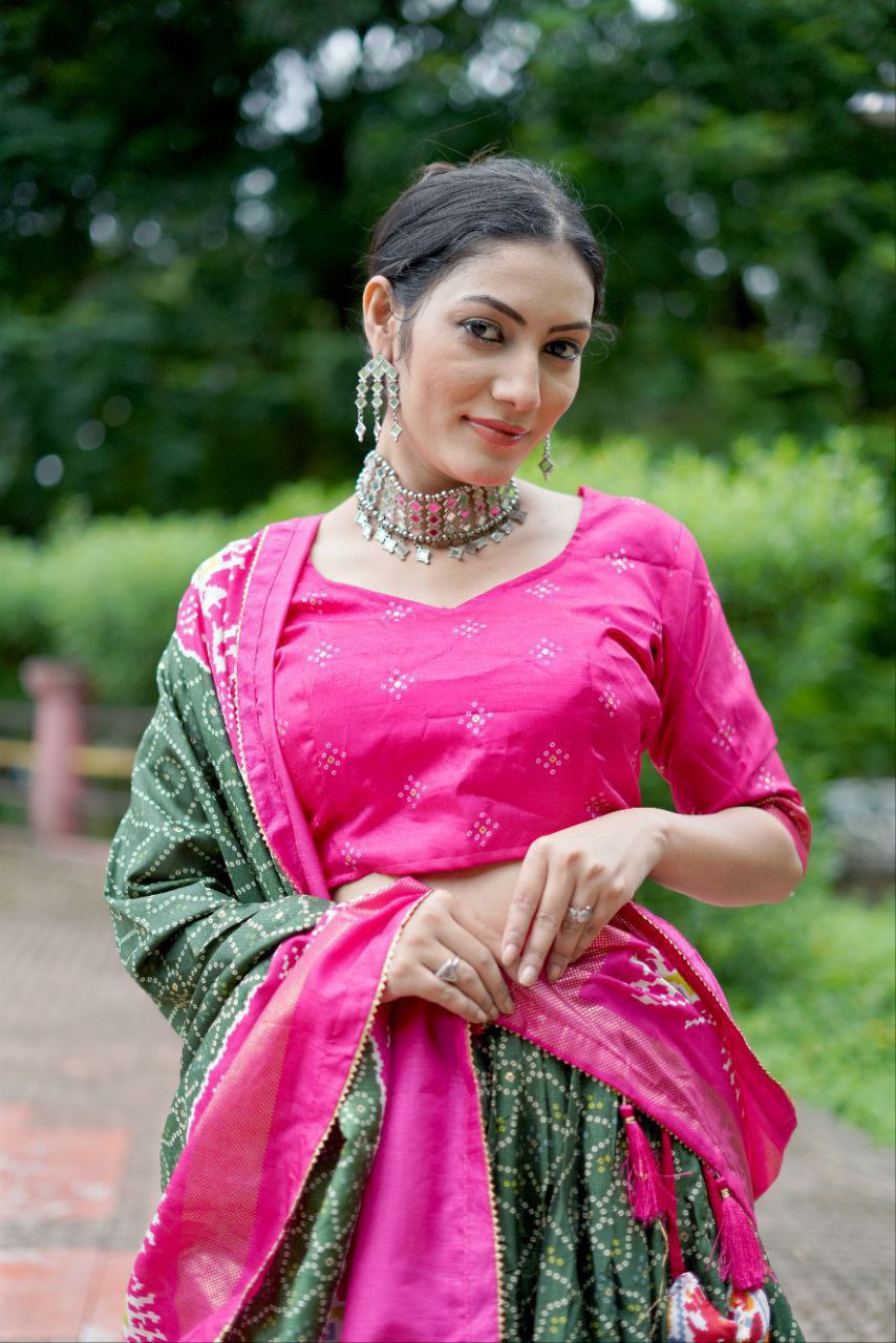 pink lehenga