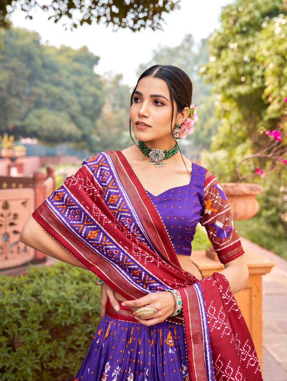 purple Lehenga